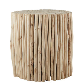 PLYMOUTH - Mesa de apoio em madeira de mimosa