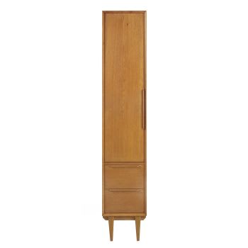 Portobello - Meuble colonne de salle de bains vintage 1 porte 2 tiroirs