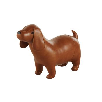 MICHEL - Estatua de perro marrón Alt. 40