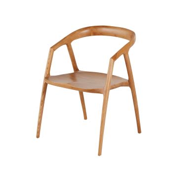 Stapelstoel, eiken, fineer en stro, batignolles, ontwerp emmanuel gallina naturel eikenhout Am.Pm | La Redoute
