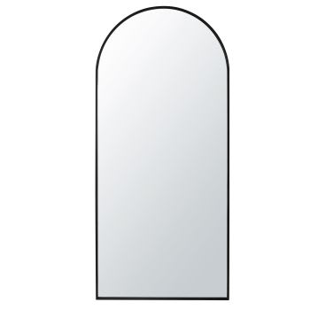 JULIO - Miroir arche en métal noir 65x140
