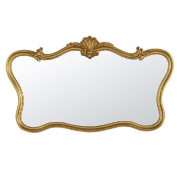 VALENTINA - Miroir rectangulaire à moulures dorées 140x80