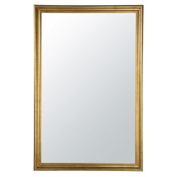 Grand miroir à moulures grises 90x176 Isidore | Maisons du Monde