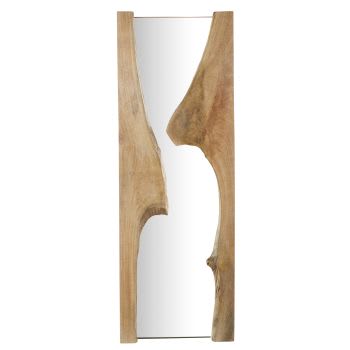 SARAYA - Miroir rectangulaire en bois de manguier 54x153
