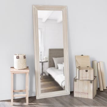 CERUSE - Miroir rectangulaire en bois de paulownia 59x145