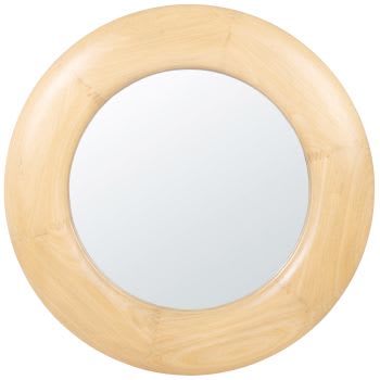AGORE - Miroir rond en bois de chêne D70