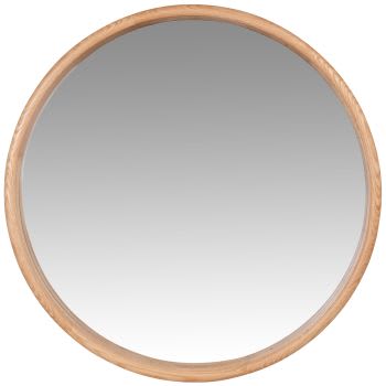 MARGARET - Miroir rond en bois de chêne D70
