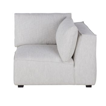 Falkor - Módulo de canto para sofá modular cinzento-claro mesclado