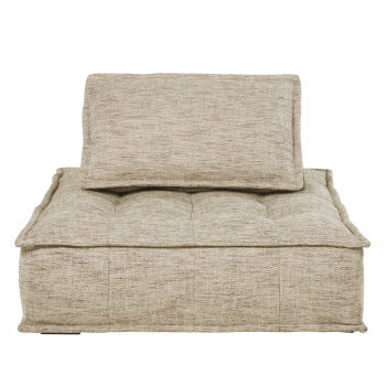 Elementary - Módulo para sofá sem braços castanho