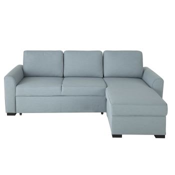 Montréal - 3/4-Sitzer-Eckschlafsofa blaugrau