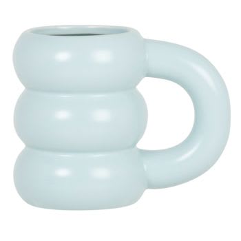 BIBO - Mug in gres blu alt. 11 cm