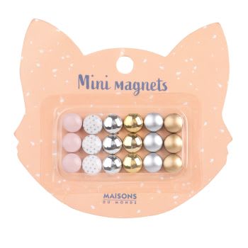 CAT - Multicoloured Mini Magnets (x18)