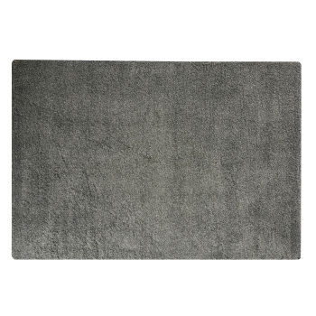 Tappeto in pelle color nero e bianco rotondo ⌀ 140 cm KELES 