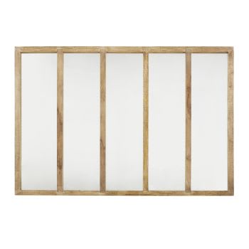 ODEN - Espejo cristalera de madera de mango 123 x 180