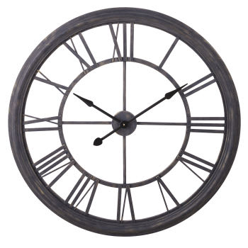 OLIVIA - Schwarze Uhr, D100cm