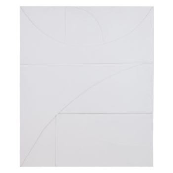 OPUS - Bemalte Leinwand, weiß, 90x110cm