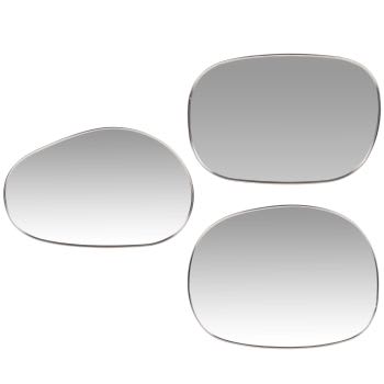 MAGNUS - Organische spiegels (x3), zilverkleurig, 30 x 40 cm