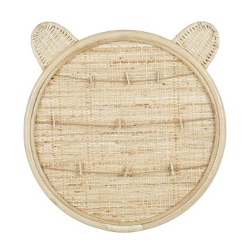OULANKA - Cornice multipla rotonda con orecchie beige 50x52 cm