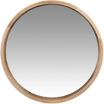 PABLITO - Miroir rond marron D55