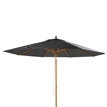 Palma - Kantelbare parasol van aluminium en antracietgrijze stof 3x3 m