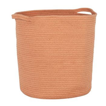 ABRICOT - Panier de rangement en coton orange