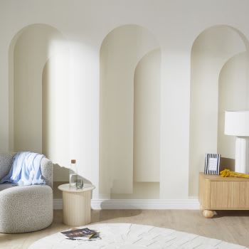 AURIGA - Papier peint panoramique intissé arches beiges 336x300