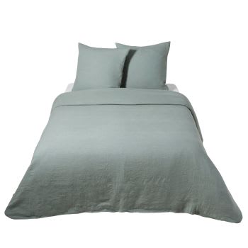 JADE - Parure da letto in lino lavato verde giada, 240x260 cm