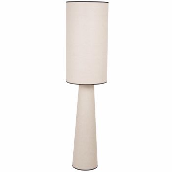 Piantana in poliestere riciclato beige e nero alt. 140cm