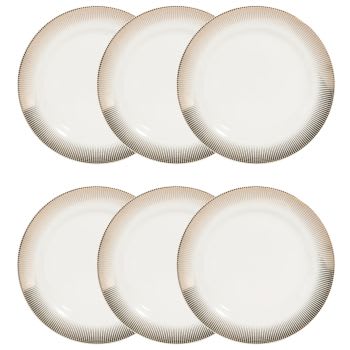 Set Da 4 Tazze Da Tè E Piattini LENOX Blue Bay – Porcellana Bianca Con Dettagli Oro, Lavabile In Lavastoviglie E Microonde - 3