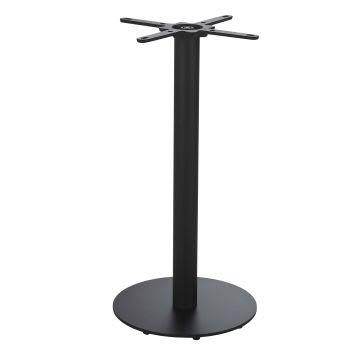 Element Business - Pied de table professionnel rond en métal noir H90