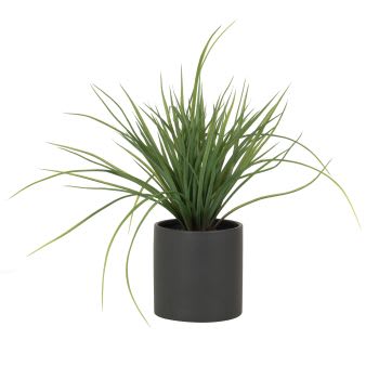 GABRIELA - Planta verde artificial com vaso preto