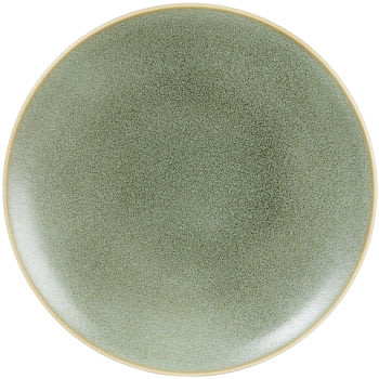 GABRIEL - Plat bord van aardewerk, groen