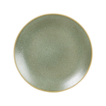 GABRIEL - Set van 2 - Plat bord van groen aardewerk