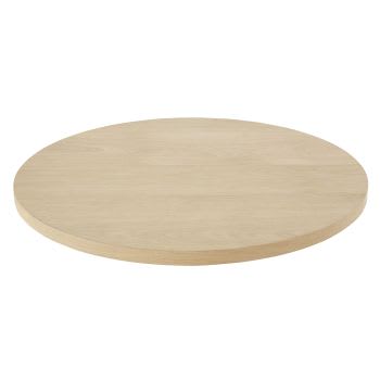 Table à manger ronde 2 personnes en marbre blanc et acier D60 BISTROT ...