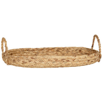 Vase Rond Design Jacinthe d'Eau 37cm Naturel