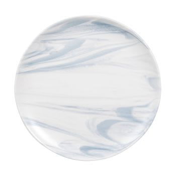 Assiette En Grès Bleu 22 Cm – Collection Au Grès Du Temps, Fabrication Artisanale, Pour Table Du Quotidien - 7
