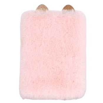 Quaderno per appunti gatto in pelliccia ecologica rosa