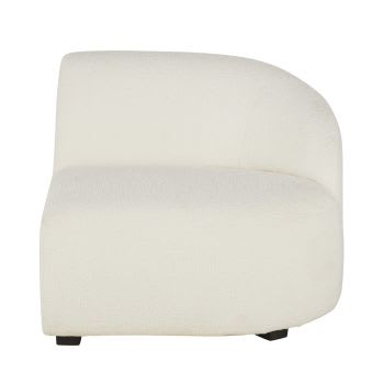 Virgile - Rechtse armleuning van gebroken witte zetel met 2 zitplaatsen