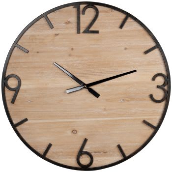 HUGO - Reloj beige y gris antracita 60 cm