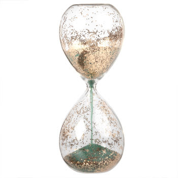 2 minutos colorido reloj de arena de vidrio de arena