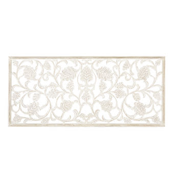 ROMANE - Uitgesneden witte wanddecoratie 180x80