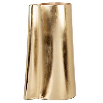 SABRI - Vase aus goldfarbenem Eisen, H27cm