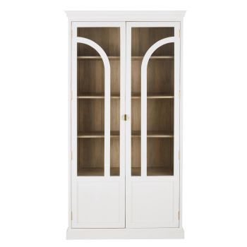 Sainte Maxime - Vitrina de 4 puertas en color blanco