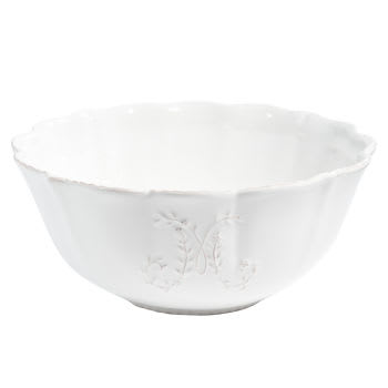 Bourgeoisie - Salatschüssel aus Keramik, weiß