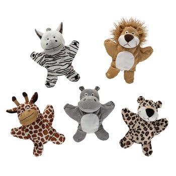CreepyParty Lot de 5 marionnettes à main, marionnettes à tête d'animal  sauvage pour enfants et bébés, marionnettes d'animaux de zoo en peluche  douce pour enfants, tout-petits, garçons et filles : : Jeux