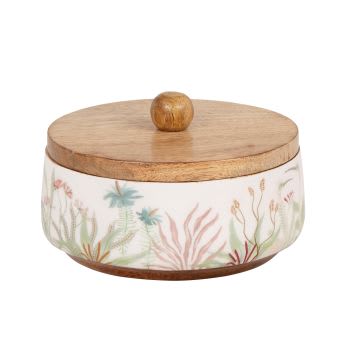 Scatola Portaoggetti Decorativa In Legno A Forma Di Casetta Con Coperchio, Organizer Da Scrivania, Colore Beige