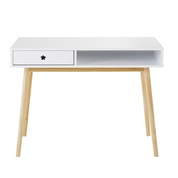 Dreams - Schreibtisch mit 1 Schublade, weiß