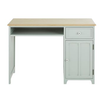 Antwerp - Schreibtisch mit 1 Tür und 1 Schublade, graugrün