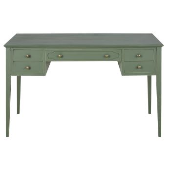 Dark Blue Vintage 3 Drawer Desk Penelope Maisons du Monde