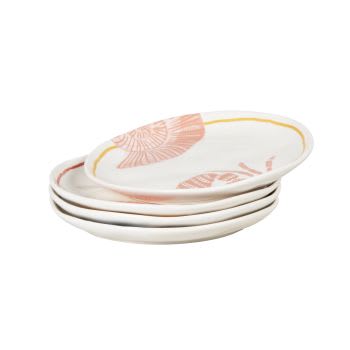 Tognana Set 4 Piatti Piani Vecchio Wienna In Porcellana Bianca Cm 27 - Foto 4